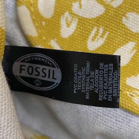Fossil PVC coated large Tote Shoulder Bag Great colors for fall - Picture 11 of 12